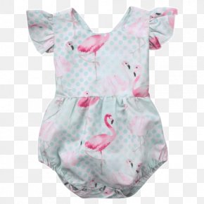 Baby Flamingo - Romper Suit Swimsuit Ruffle Clothing Jumpsuit PNG