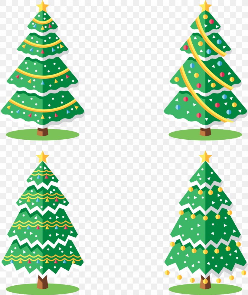 Christmas Tree Euclidean Vector, PNG, 1224x1461px, Christmas Tree, Branch, Christmas, Christmas Decoration, Christmas Ornament Download Free