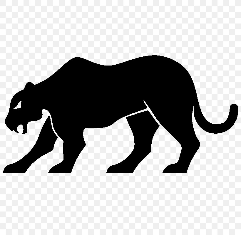 Panther Leopard Silhouette Royalty-free, PNG, 800x800px, Panther, Big Cats, Black, Black And White, Black Panther Download Free