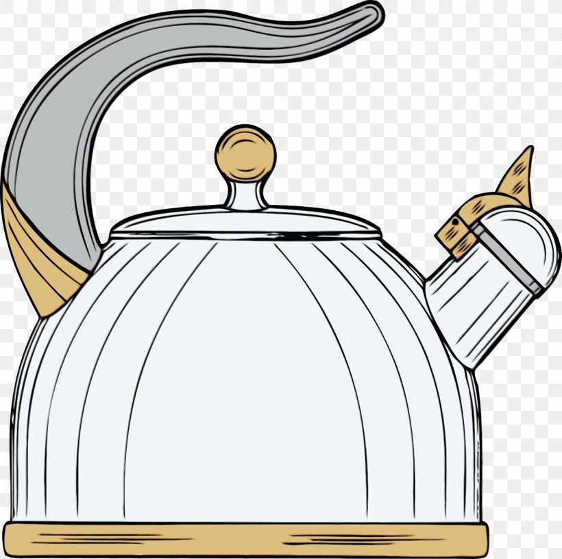 Kettle Teapot Clip Art Small Appliance Home Appliance, PNG, 1280x1274px, Watercolor, Home Appliance, Kettle, Paint, Small Appliance Download Free