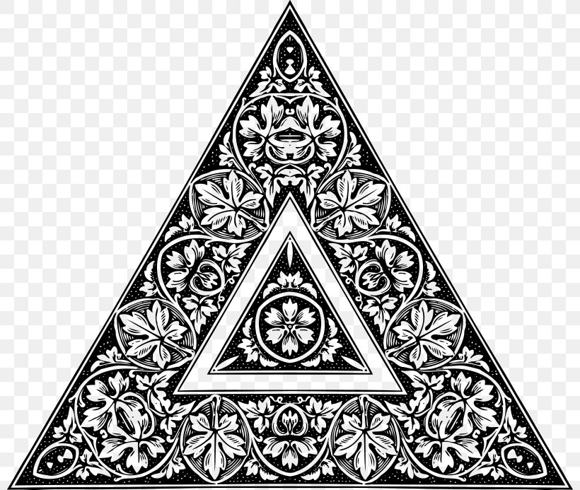 Pascal's Triangle Geometry Sierpinski Triangle Clip Art, PNG, 800x693px, Triangle, Black And White, Drawing, Fractal, Geometry Download Free