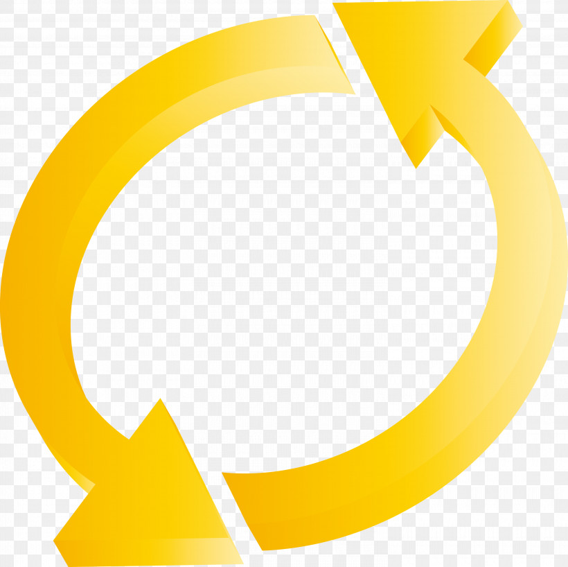 Arrow, PNG, 3000x2994px, Arrow, Circle, Line, Symbol, Yellow Download Free