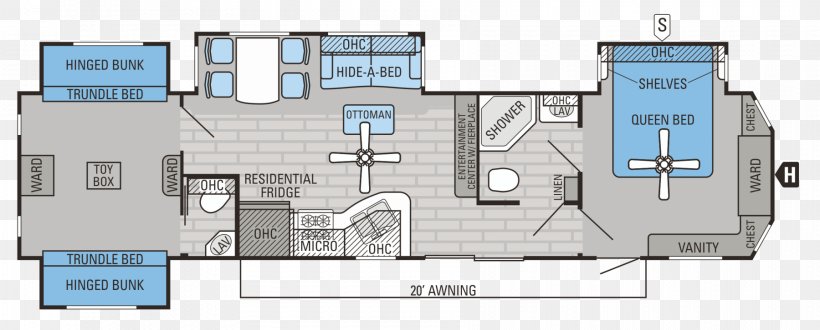 Caravan Campervans Floor Plan House Plan Bedroom, PNG