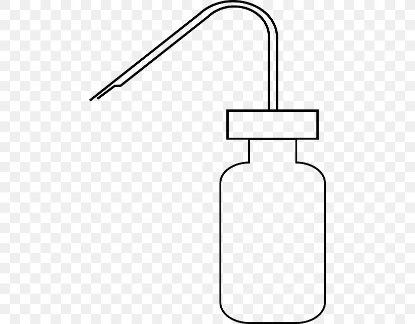 Clip Art Wash Bottle Laboratory Openclipart Chemistry, PNG, 469x640px, Wash Bottle, Bathroom Accessory, Black And White, Bottle, Chemistry Download Free