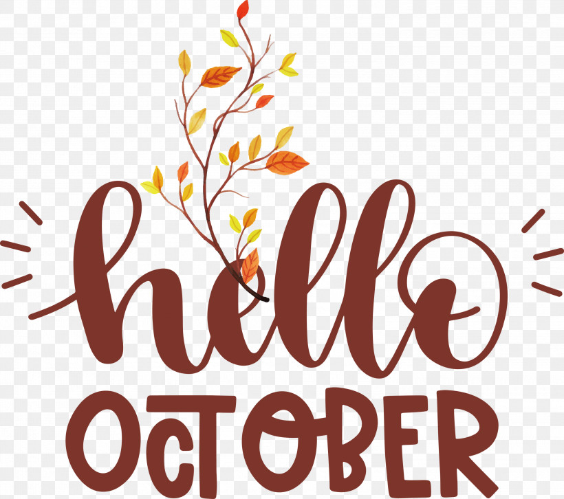 Hello October October, PNG, 3000x2659px, Hello October, Flower, Hm, Line, Logo Download Free