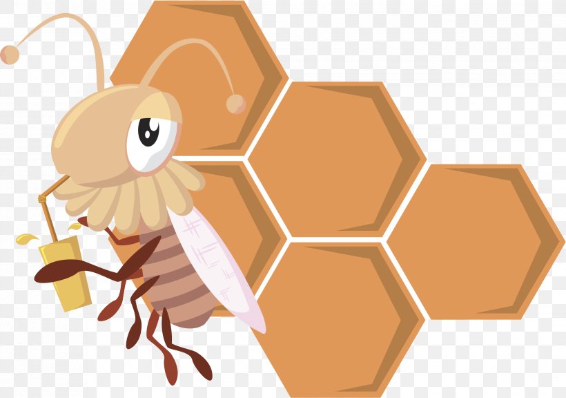 Honey Bee Insect Honeycomb, PNG, 3303x2323px, Honey Bee, Arthropod, Bee, Beehive, Carnivoran Download Free