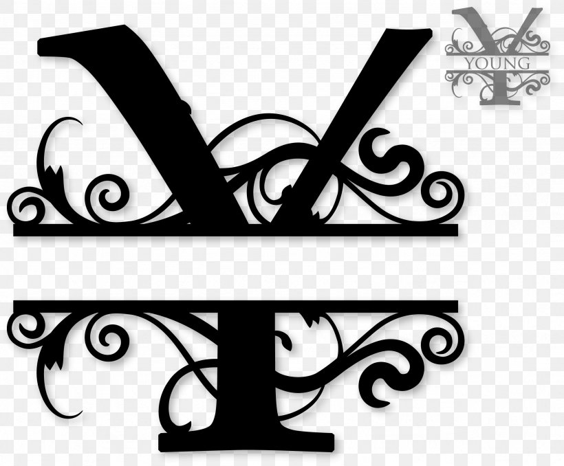 Monogram Letter Alphabet Clip Art, PNG, 2462x2038px, Monogram, Alphabet, Black And White, Cricut, Cursive Download Free