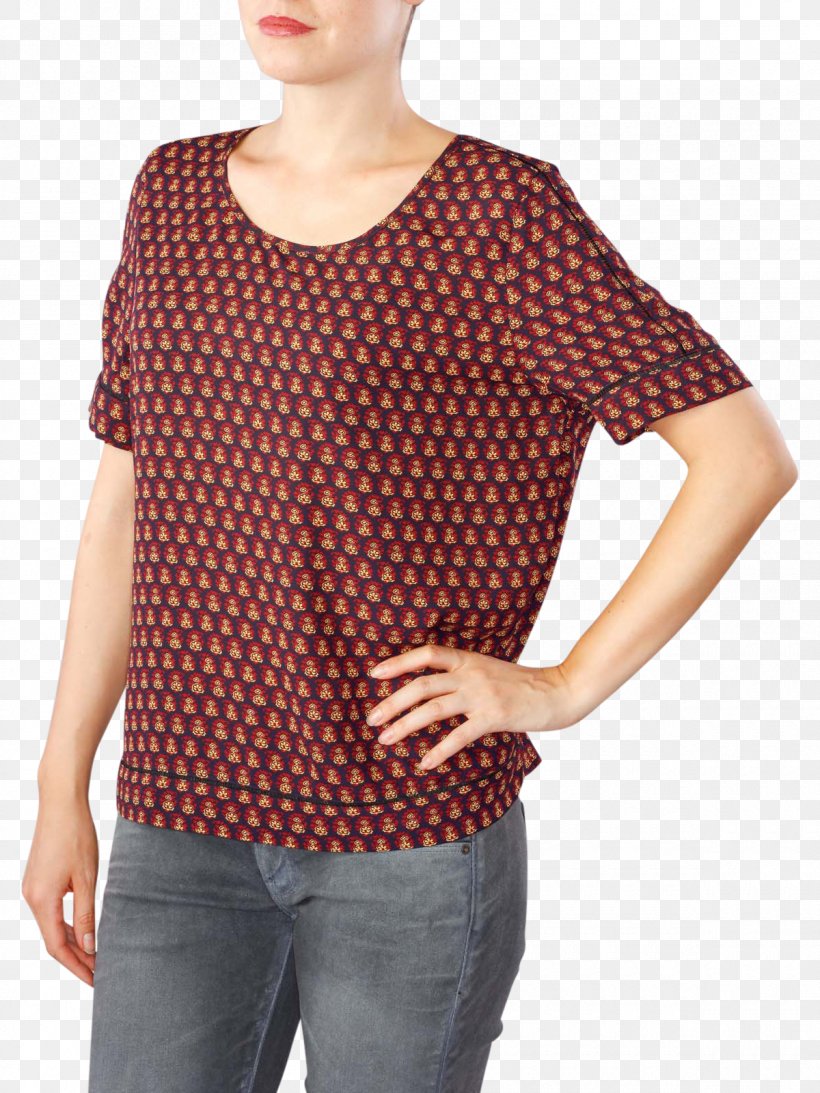 Sleeve Polka Dot T-shirt Shoulder Blouse, PNG, 1200x1600px, Sleeve, Bindi, Blouse, Clothing, Maroon Download Free