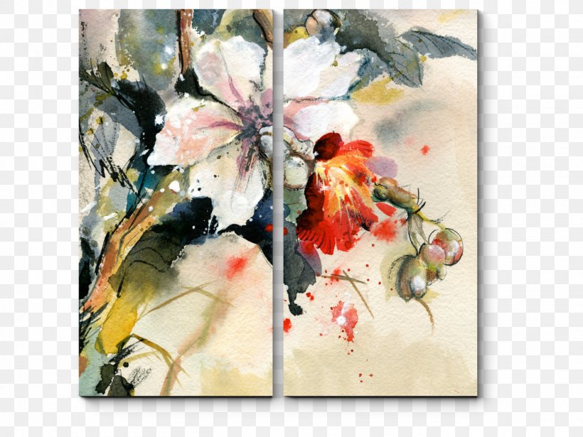 Watercolor Painting Orchids Stock Photography Printing, PNG, 1400x1050px, Painting, Art, Artwork, Canvas, Canvas Print Download Free