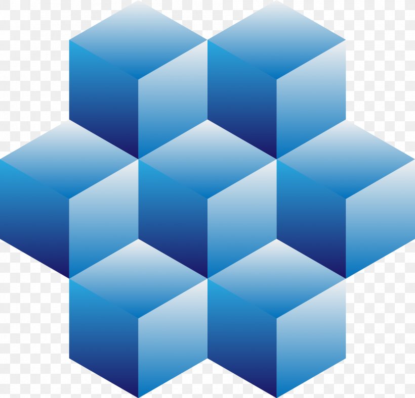 Cube Euclidean Vector, PNG, 1892x1820px, Cube, Azure, Blue, Electric Blue, Geometric Shape Download Free