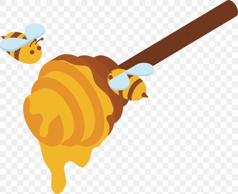 Honey Bee Insect Clip Art, PNG, 1935x1574px, Bee, Beak, Beehive, Cartoon, Food Download Free