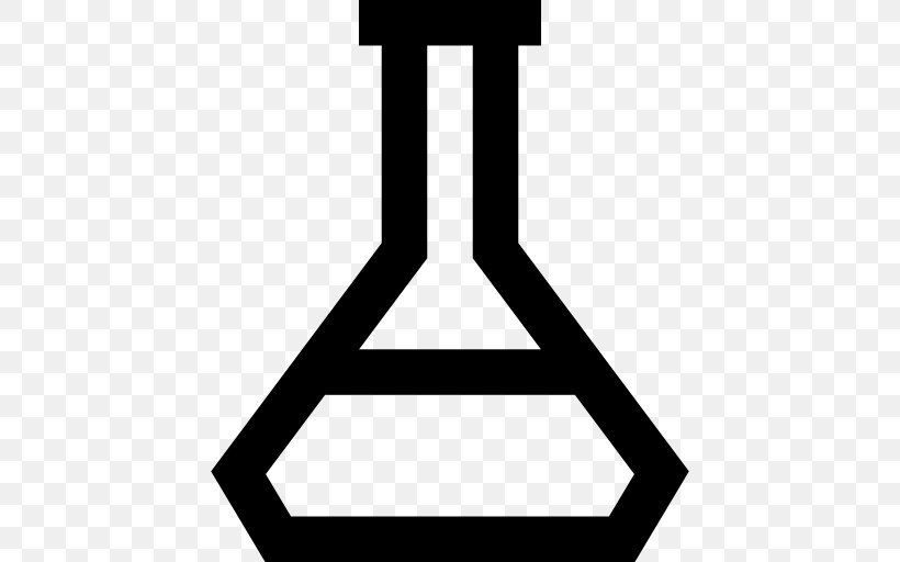 Symbol Black And White Black, PNG, 512x512px, Laboratory Flasks, Black, Black And White, Chemistry, Chemistry Education Download Free