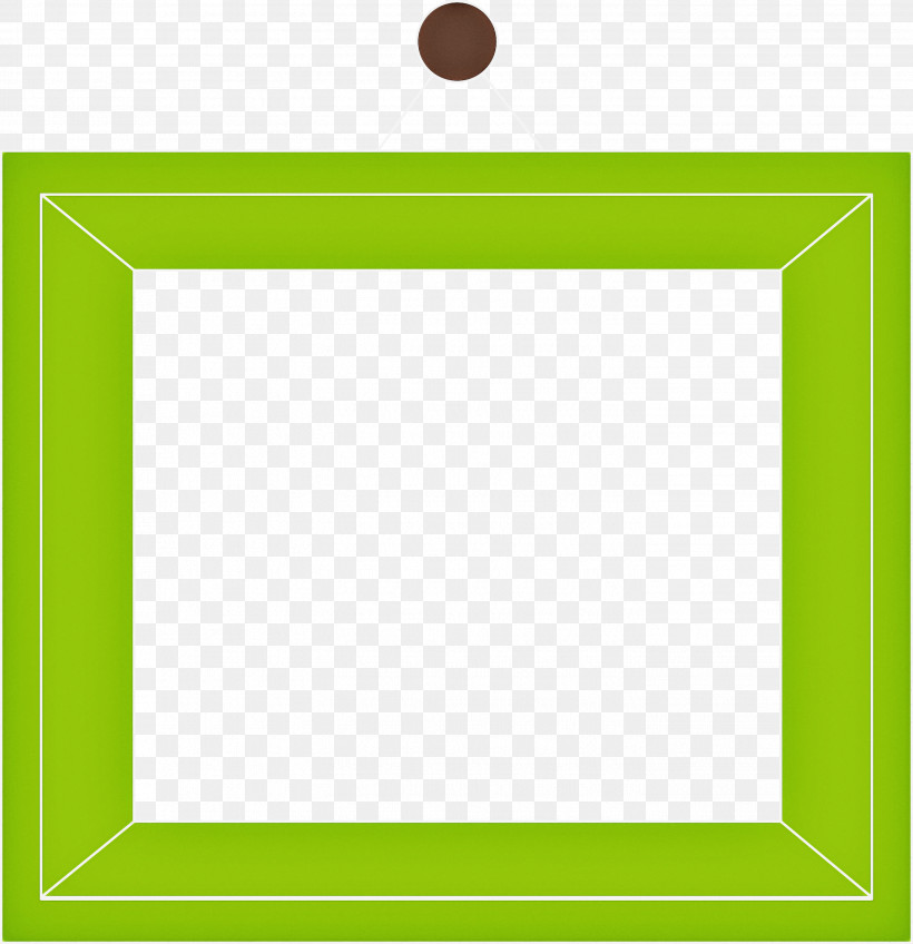 Photo Frame Picture Frame Hanging Photo Frame, PNG, 2898x3000px, Photo Frame, Angle, Area, Film Frame, Green Download Free