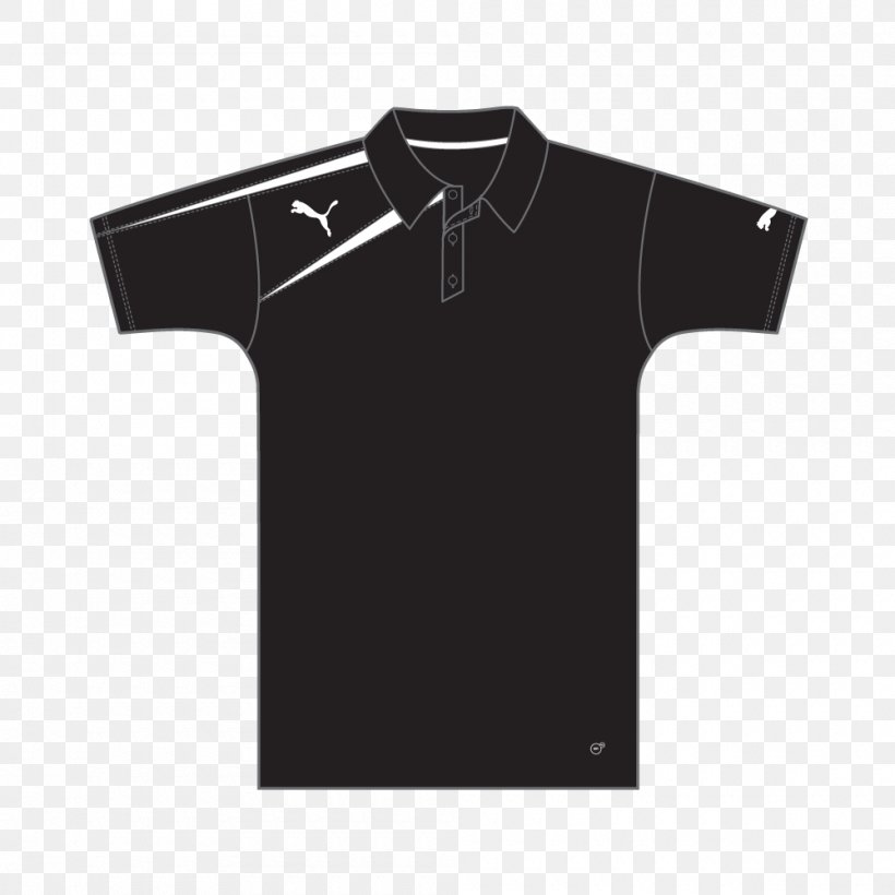 T-shirt Polo Shirt Sleeve Puma Collar, PNG, 1000x1000px, Tshirt, Black, Bluza, Brand, Collar Download Free