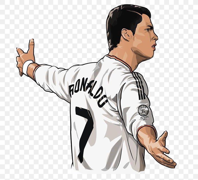 Cristiano Ronaldo Real Madrid C.F. Portugal National Football Team Manchester United F.C. Cartoon, PNG, 707x745px, Cristiano Ronaldo, Animated Film, Arm, Art, Baseball Equipment Download Free