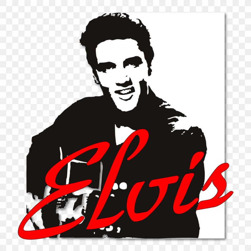 Elvis Presley Stencil Portrait Silhouette, PNG, 1000x1000px, Watercolor, Cartoon, Flower, Frame, Heart Download Free