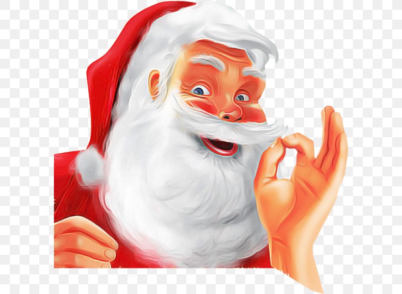 Santa Claus, PNG, 600x600px, Santa Claus, Cartoon, Gesture, Thumb Download Free