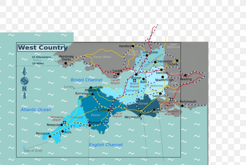 West Country Southern England South West England Guidebook Map, PNG, 1280x860px, West Country, England, Guidebook, Map, Name Download Free