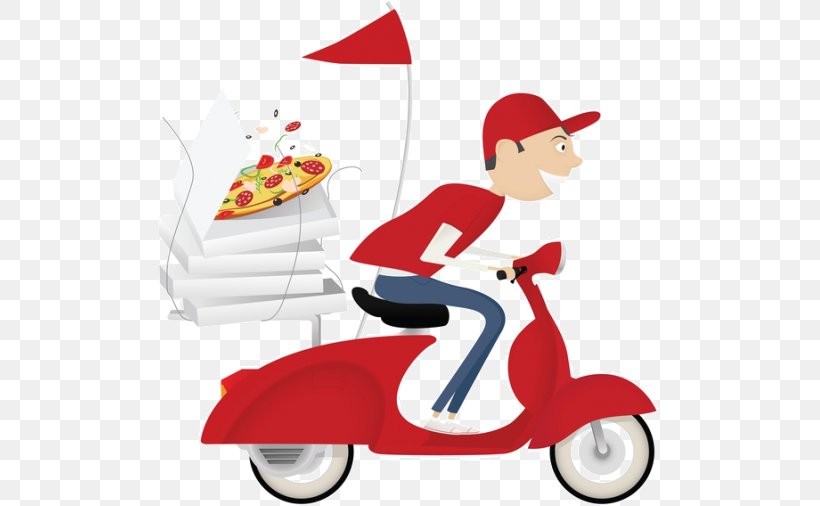 Pizza Delivery Fast Food Scooter, PNG, 504x506px, Pizza, Christmas, Delivery, Domino S Pizza, Fast Food Download Free