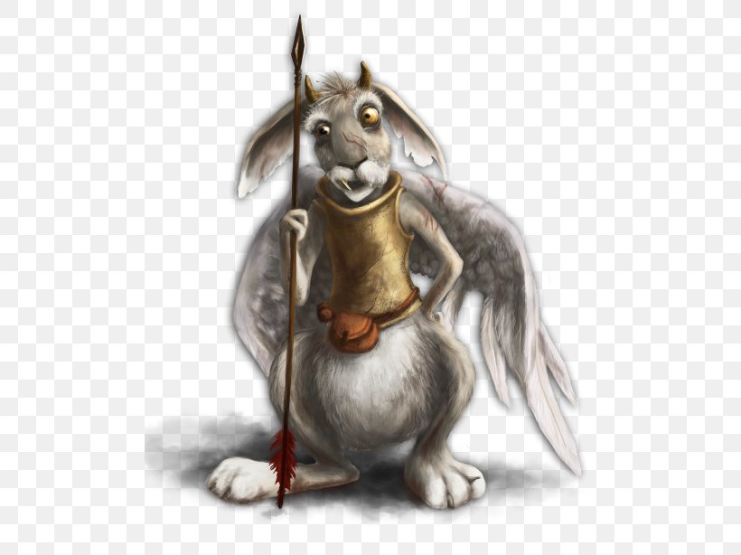 Rabbit Wolpertinger Hare Legendary Creature Mythology, PNG, 500x614px, Rabbit, Faun, Fictional Character, Hare, Horn Download Free
