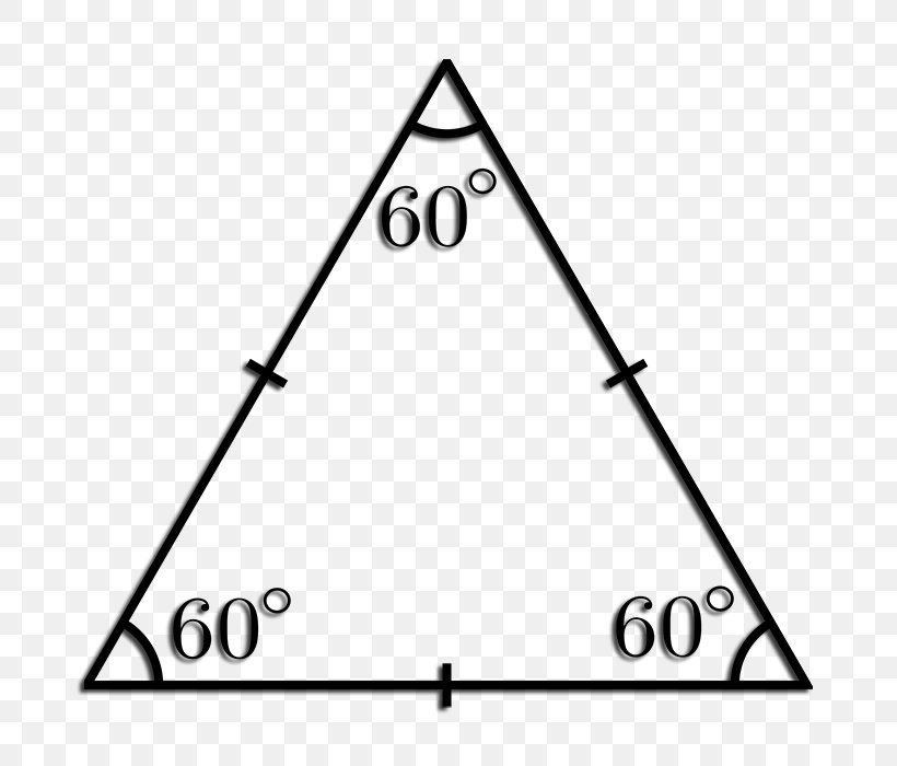 Equilateral Triangle Regular Polygon Right Triangle Internal Angle, PNG, 700x700px, Equilateral Triangle, Apothem, Area, Black, Black And White Download Free