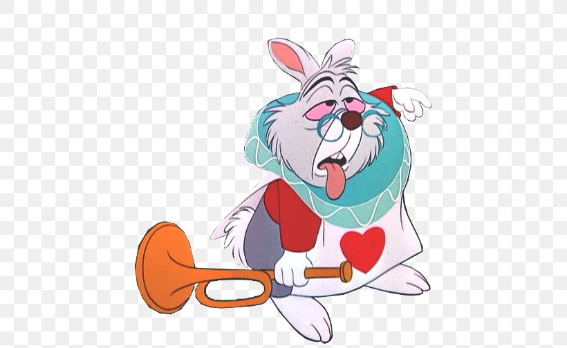 White Rabbit Alice's Adventures In Wonderland Queen Of Hearts, PNG, 543x504px, Rabbit, Alice, Alice In Wonderland, Art, Cartoon Download Free