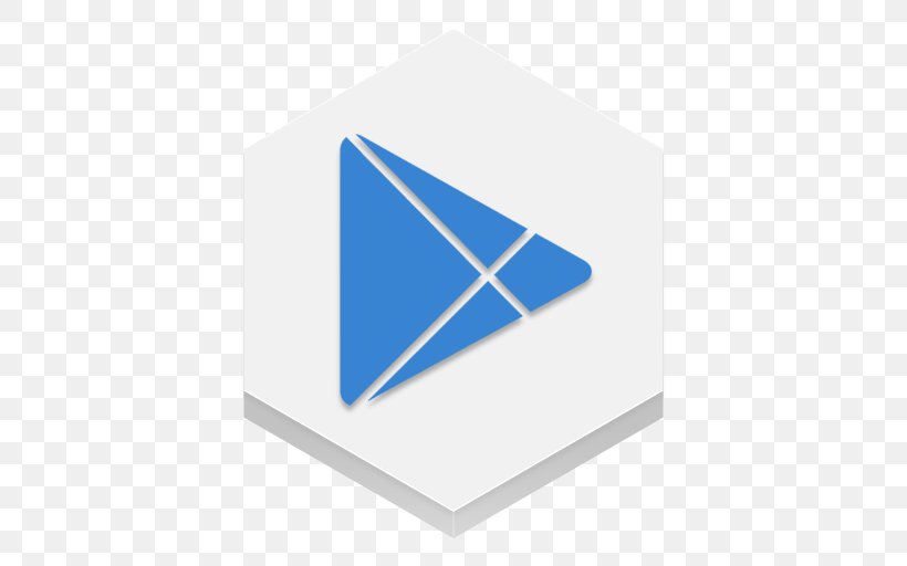 Blue Square Triangle Brand, PNG, 512x512px, Google Play, Android, App Store, Blue, Brand Download Free