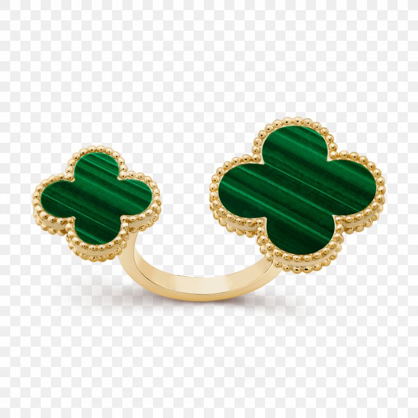 Earring Emerald Van Cleef & Arpels Jewellery, PNG, 3000x3000px, Earring, Alhambra, Body Jewellery, Body Jewelry, Colored Gold Download Free