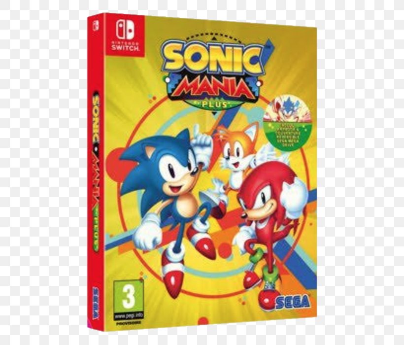 Sonic Mania Nintendo Switch Video Game Xbox One, PNG, 700x700px, Sonic Mania, Game, Mega Drive, Mighty The Armadillo, Nintendo Switch Download Free