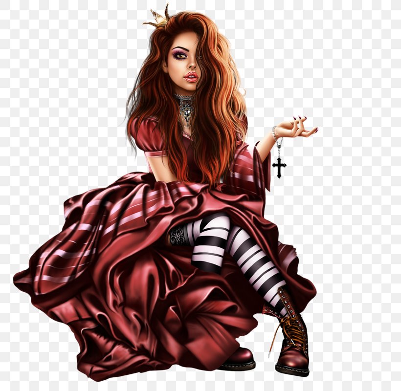 Dress Woman Clip Art, PNG, 800x800px, Dress, Brown Hair, Clothing, Digital Art, Fictional Character Download Free