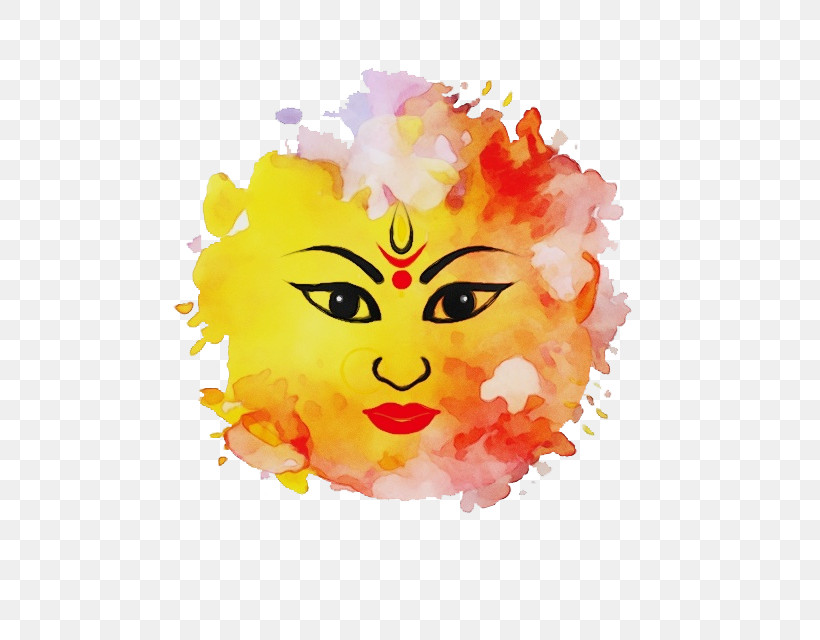 Durga Ashtami Happiness Poster Prosperity, PNG, 640x640px, Watercolor, Durga Ashtami, Family, Happiness, Paint Download Free