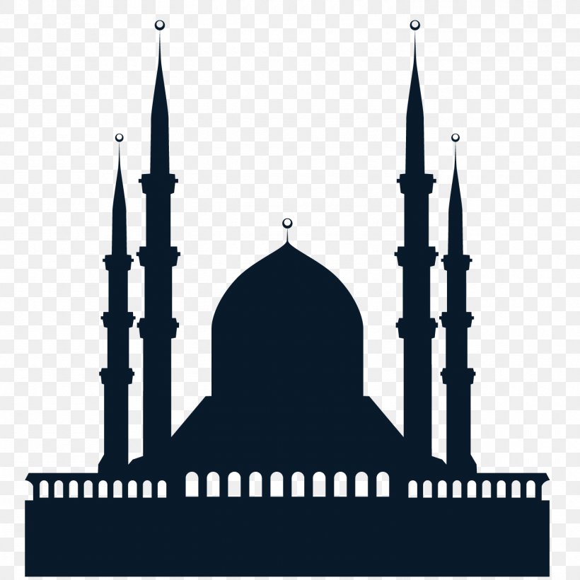 Islamic Festivals Eid Al-Fitr Mosque, PNG, 1500x1500px, Islamic Festivals, Arch, Black And White, Building, Eid Alfitr Download Free