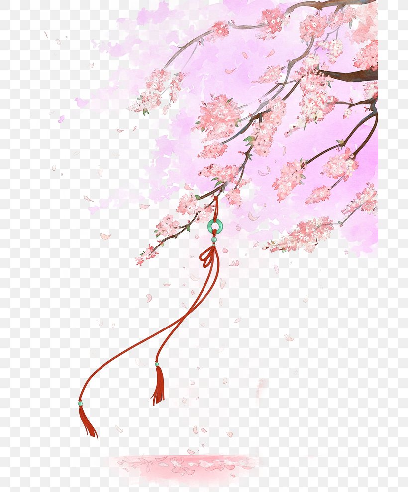Cherry Blossom Quan Zhi Gao Shou Flower Painting, PNG, 700x990px, Cherry Blossom, Blossom, Cherry, Chinese Painting, Creative Work Download Free