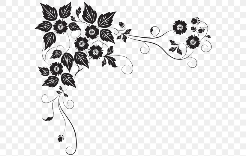Floral Design Royalty-free Flower, PNG, 600x522px, Floral Design, Art, Black, Black And White, Branch Download Free