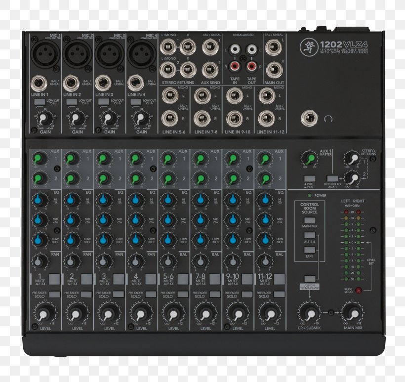 Microphone Mackie 1202VLZ4 Audio Mixers LOUD Mackie VLZ4 Series 402VLZ4, PNG, 773x773px, Microphone, Audio, Audio Equipment, Audio Mixers, Audio Receiver Download Free