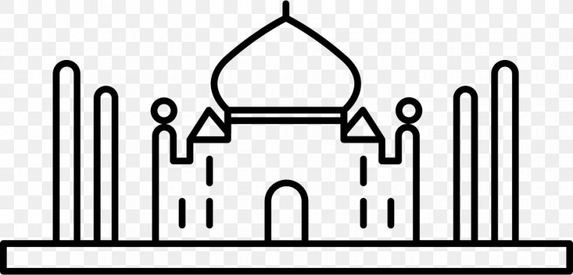 Taj Mahal, PNG, 980x472px, Taj Mahal, Agra, Architecture, Area, Black And White Download Free