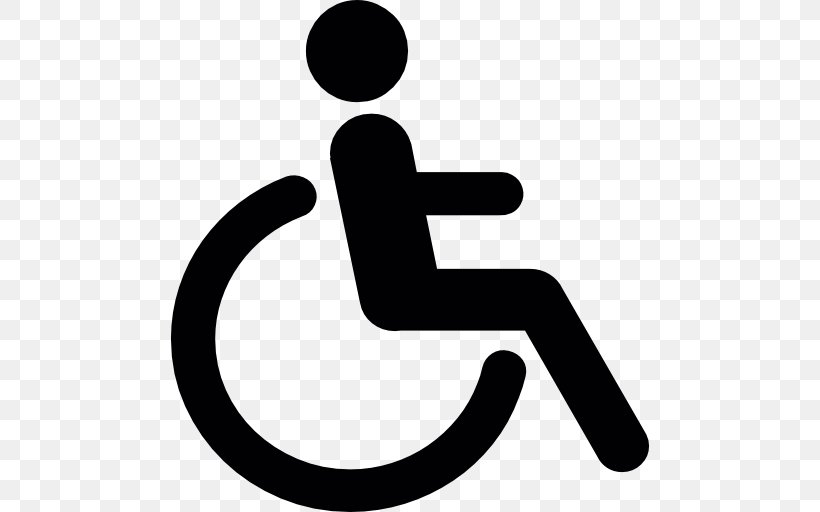 Disability Accessibility International Symbol Of Access Wheelchair, PNG, 512x512px, Disability, Accessibility, Area, Artwork, Black And White Download Free