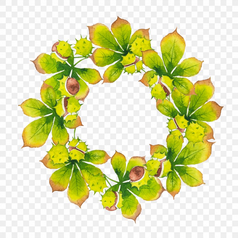 Leaf Circle, PNG, 3000x3000px, Leaf, Branch, Flower, Green, Plant Download Free