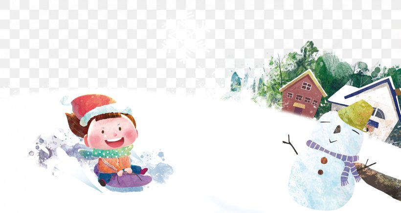 Skiing Dahan Cartoon Winter, PNG, 1634x872px, Watercolor, Cartoon, Flower, Frame, Heart Download Free
