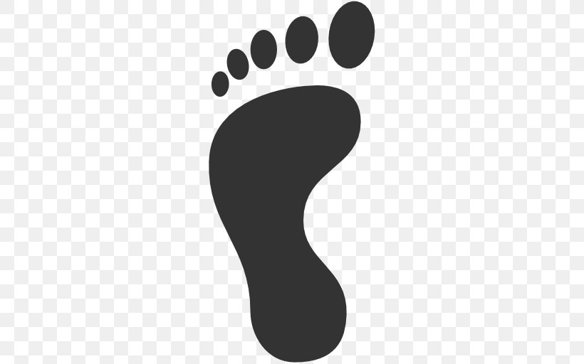 Footprint Clip Art, PNG, 512x512px, Footprint, Black And White, Finger, Foot, Hand Download Free