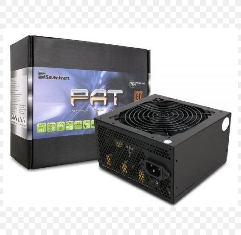 Power Supply Unit 80 Plus Dell ATX Seventeam Electronics, PNG, 800x800px, 80 Plus, Power Supply Unit, Atx, Computer Component, Cooler Master Download Free