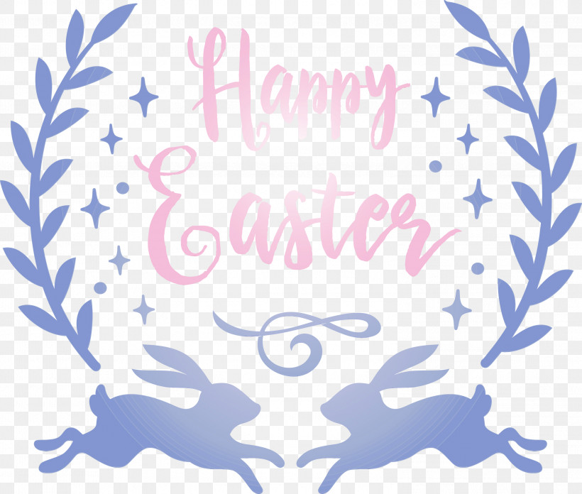 Text Font Pattern, PNG, 2999x2549px, Happy Easter, Paint, Text, Watercolor, Wet Ink Download Free