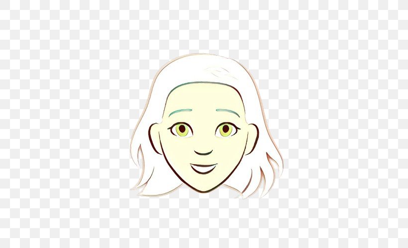 Face White Hair Eyebrow Facial Expression, PNG, 500x500px, Cartoon, Cheek, Eyebrow, Face, Facial Expression Download Free