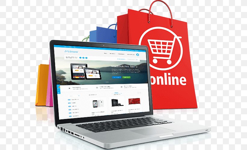 Online Shopping E-commerce Website Development Business, PNG, 585x499px, Online Shopping, Brand, Business, Communication, Computer Download Free