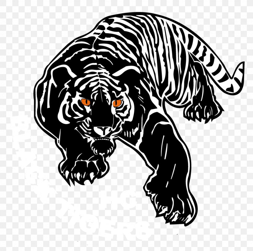 Tattoo Clip Art, PNG, 973x965px, Tiger, Art, Big Cats, Black, Black And White Download Free