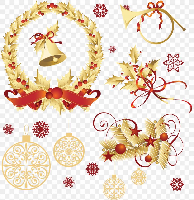 Christmas Ornament Christmas Decoration Clip Art, PNG, 5199x5366px, Christmas, Bell, Branch, Christmas Decoration, Christmas Ornament Download Free