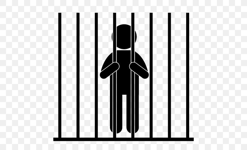 Clip Art Prison Cell Vector Graphics, PNG, 500x500px, Prison, Black And White, Logo, Monochrome, Prison Cell Download Free