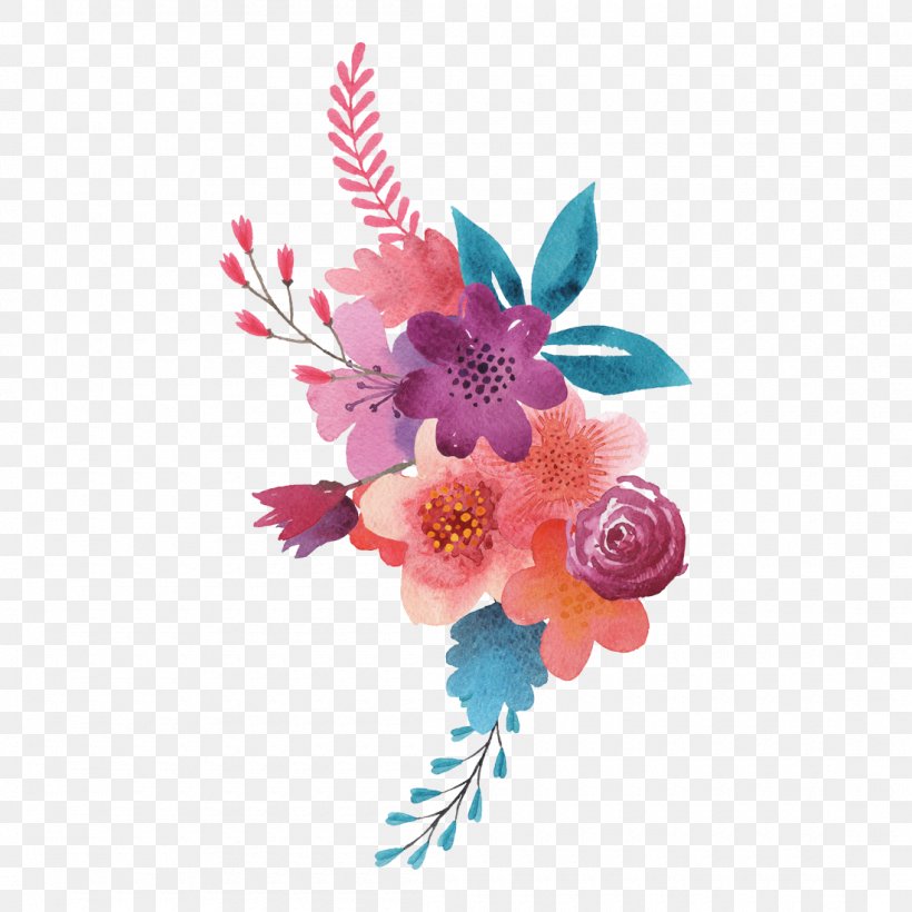 Floral Design Cut Flowers Flower Bouquet Tattoo, PNG, 1100x1100px, Floral Design, Artificial Flower, Blossom, Blue, Color Download Free