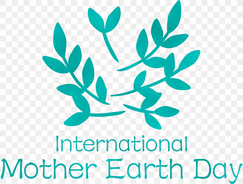 Logo Leaf Meter Teal Tree, PNG, 3000x2274px, International Mother Earth Day, Branching, Earth Day, Leaf, Line Download Free