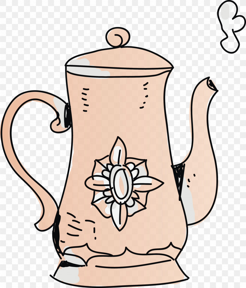 Jug Mug Teapot Kettle Tennessee, PNG, 2564x3000px, Watercolor, Jug, Kettle, Meter, Mug Download Free